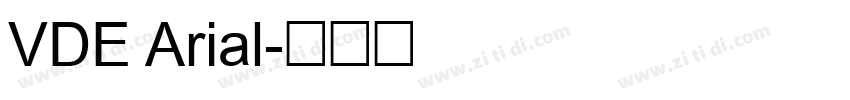 VDE Arial字体转换